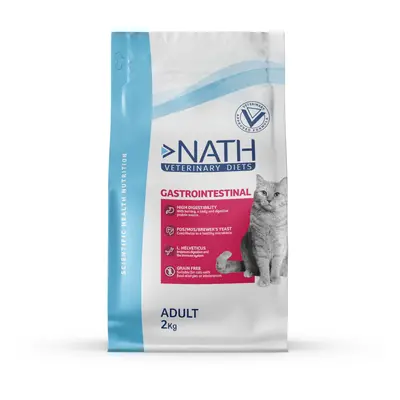 2 x 4 kg Nath Veterinary Diets Gastrointestinal Adult Ração para gatos Pack poupança!