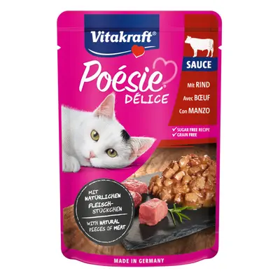 85 g Vitakraft Poésie Boi saqueta em molho para gatos