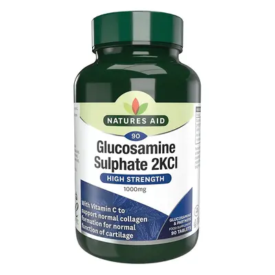 Natures Aid Sulfato de Glucosamina 1000mg (com vitamina C) 90 Tabs (Melhor que 1/2 Preço!)