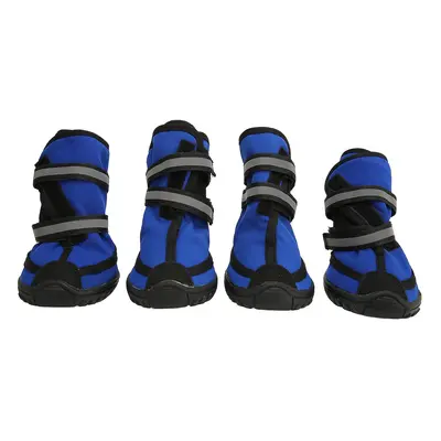 Sapatos de chuva de neve de inverno do cão grande - 4Pcs botas de cão reflexivo impermeável para