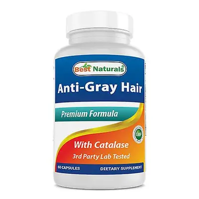 Best Naturals Melhores Naturais Anti Cabelo Cinza, 60 Caps (Pacote de 2)