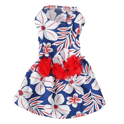 Bonito floral cão vestido menina elegante confortável princesa vestido para cães pequenos gatos