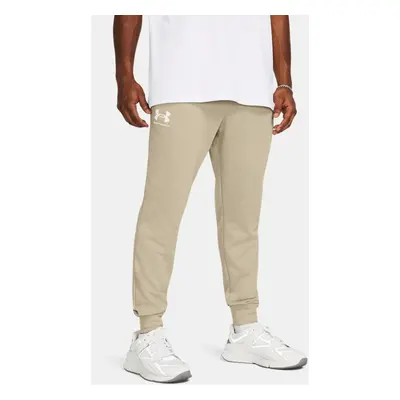 Men's Under Armour Rival Terry Joggers Khaki Base / Onyx White S