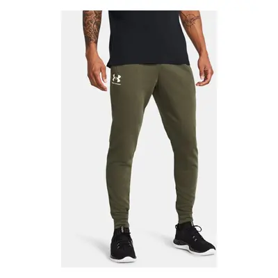 Men's Under Armour Rival Terry Joggers Marine OD Green / Onyx White S