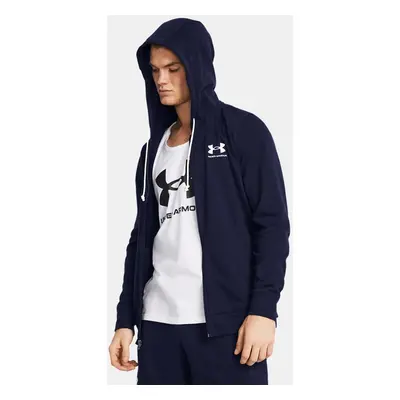 Men's Under Armour Rival Terry Full-Zip Midnight Navy / Onyx White 3XL