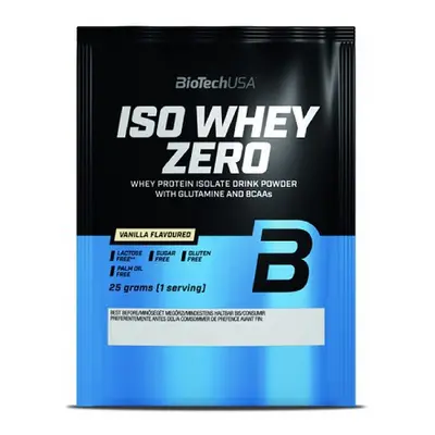 Saquetas de proteínas sem lactose Biotech USA iso whey zero - Vanille - 25g