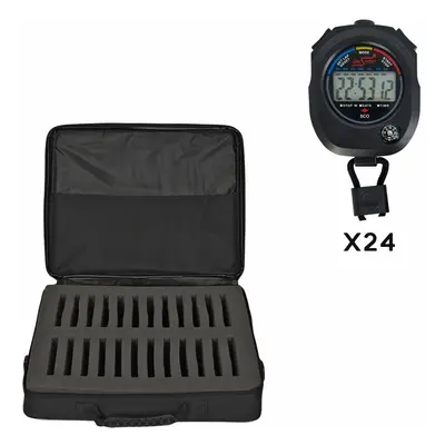 Conjunto de 24 cronómetros sco + caixa macia Digi Sport Instruments