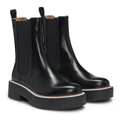 Botas Chelsea de pele com monograma Double B