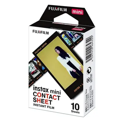 Fujifilm Instant Film Shot Contact Sheet Papel Fotográfico para Câmaras Instax Mini