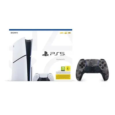 Sony Pack PlayStation 5 + Controlador Sem Fio DualSense Cinza Camuflado