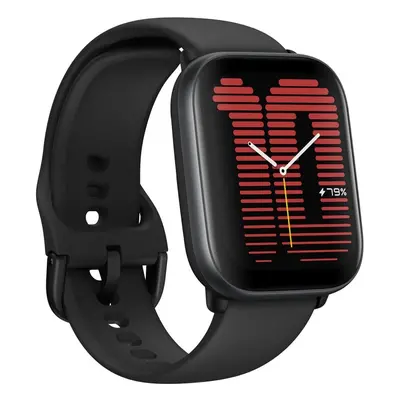 Amazfit Active AMOLED Smartwach com Bracelete de Silicone Midnight Black