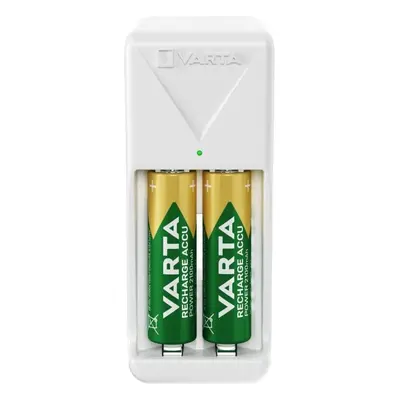 Minicarregador Varta para 2 baterias recarregáveis AA 2100 mAh