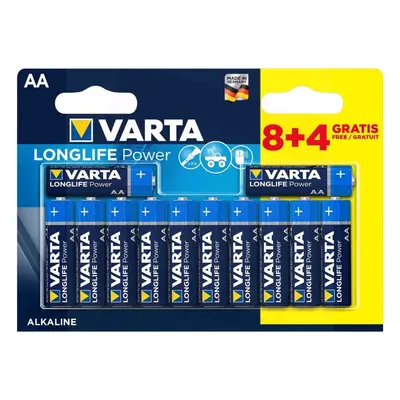 Varta Long Life Power Pack 12 Pilas AA LR06