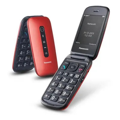 Panasonic KX-TU550EXR Telemóvel Dobrável Sénior 4G 2.8" Vermelho