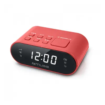 Muse M-10 CR Rádio Despertador Vermelho