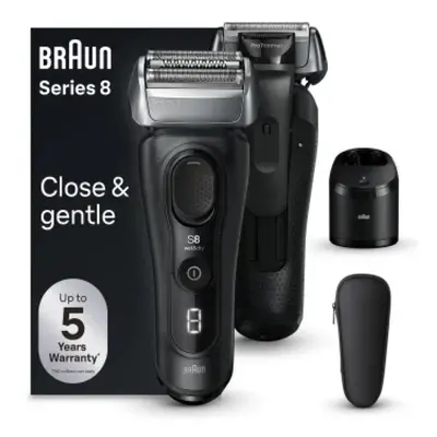 Braun 8560cc Series 8 Wet & Dry Máquina de Barbear Preta