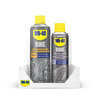 WD-40 Bike Pack Spray Desengrasante 500ml + Spray Lubricante de Cadenas 250ml