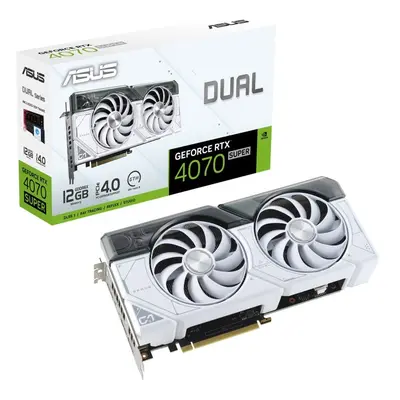 Placa Gráfica ASUS Dual GeForce RTX 4070 SUPER White Edition 12GB GDDR6X DLSS3