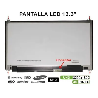 Tela LED de 13,3" para portátil Ltn133yl04-p01 Qhd+