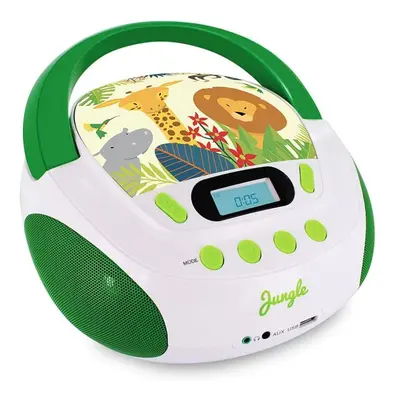 Metronic Radio CD Infantil MP3 Jungle Verde