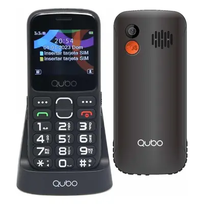 Qubo X-230 Telemóvel Básico Sénior + Base de Carga