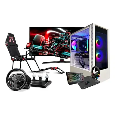 Computador Desktop PC Racing Pack Simracing Mk I Intel Core i5-12400F/16GB/1TB SSD/RX 6600 + Mon