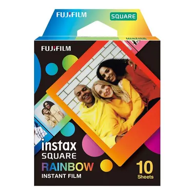 Fujifilm Instax Square Rainbow Papel Fotográfico para Cámaras Instax Square 10 Unidades