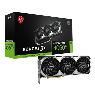 Placa Gráfica MSI GeForce RTX 4060 Ti VENTUS 3X OC 16GB GDDR6 DLSS3