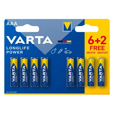 Varta Long Life Power Pack 8 Pilas AAA LR03