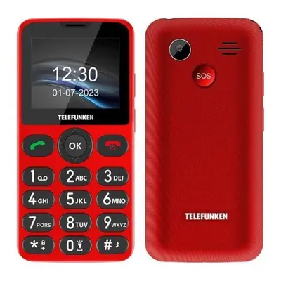 Telefunken S415 Telemóvel Sénior Vermelho