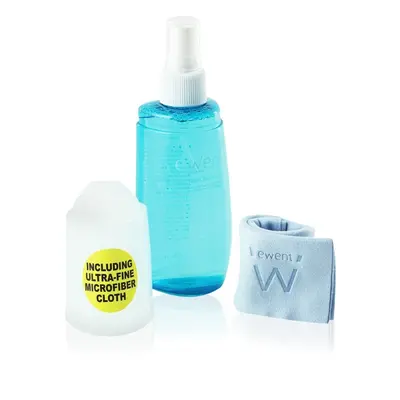 Ewent EW5671 Kit de Limpeza Líquido 200ml para Ecrãs + Pano de Microfibras 20x20cm