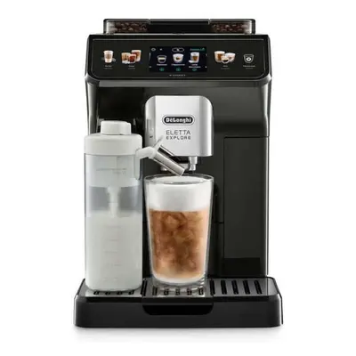 DeLonghi Eletta Explore ECAM450.65.G Máquina de Café Automática com Moinho 19 Bar Cinzenta Escur