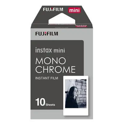 Filme fotográfico instantâneo Fujifilm Instax Film Mini Mono Chrome 10 folhas