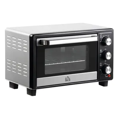 Forno elétrico de mesa Homcom com 3 modos de aquecimento e termostato 16L 1400W