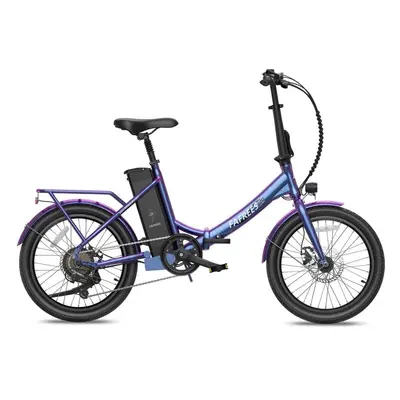 Fafrees F20 Lasting Bicicleta Elétrica Motor 250W Bateria 36V/18.2Ah Autonomia 120km Azul/Púrpur