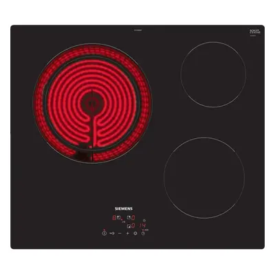 Siemens ET61RBKB8E Placa Vitrocerâmica 3 Zonas 60cm Preta