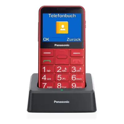 Panasonic KX-TU155 Telemóvel Sénior Vermelho