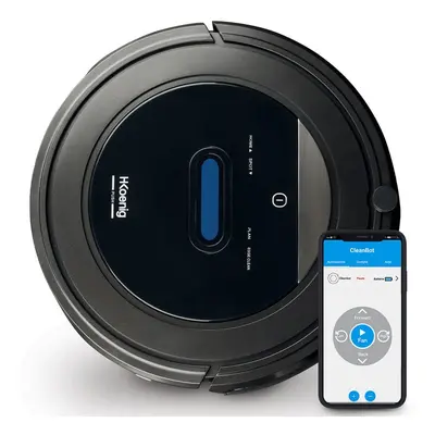 HKoenig SWRC110 WaterMOP Wifi+ Robô Aspirador Preto