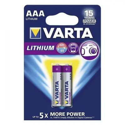 Varta Ultra Lithium Pilas AAA LR03 2 Unidades