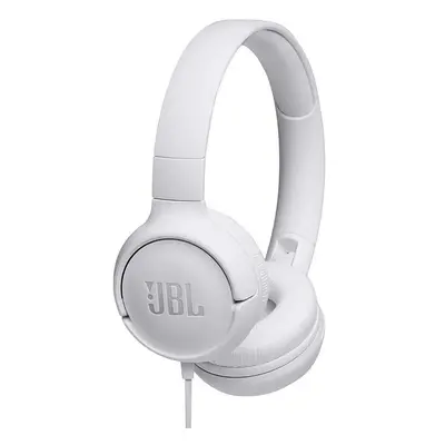 Fones de ouvido JBL Tune 500 com microfone branco