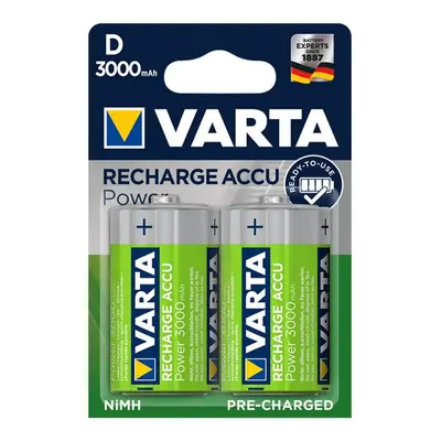 Varta Pack 2 Pilhas Recarregáveis 3000mAh 1.2V HR20