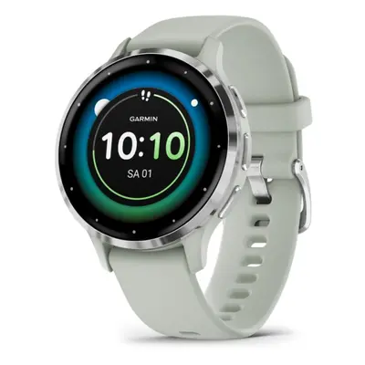 Garmin Venu 3S Reloj Smartwatch 41mm Bisel Aço Inoxidável Prateado com Bracelete de Silicone Ver