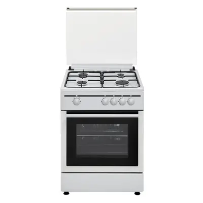 Vitrokitchen CB60BB Fogão a Gás Butano 4 Zonas + Forno Branco