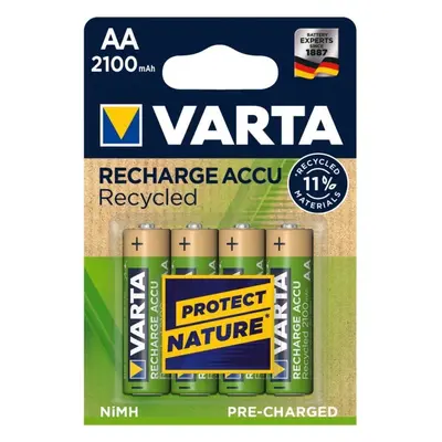 Varta Recycled AA 2100mAh Bateria recarregável Hidreto metálico de níquel