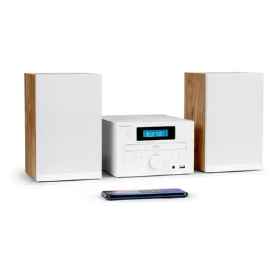 Thomson MIC121BT Mini Aparelhagem Bluetooth 50W com Rádio CD/MP3/USB Branca