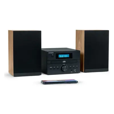 Thomson MIC123BT Mini Aparelhagem Bluetooth 50W com Rádio CD/MP3/USB Preta