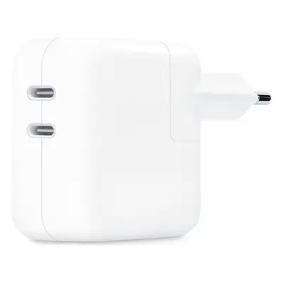 Apple Power Adapter Carregador Dual USB-C 35W Branco para MAC/iPhone/iPad