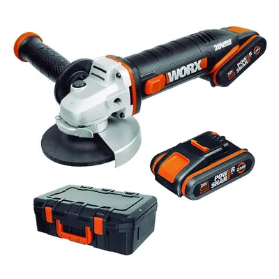 Worx WX800 Rebarbadora 115mm + 2 Baterias 20V 2.0Ah + Mala