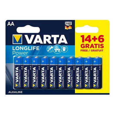 Varta Longlife Power Pack 20 (14+6) Pilhas AA 1.5V