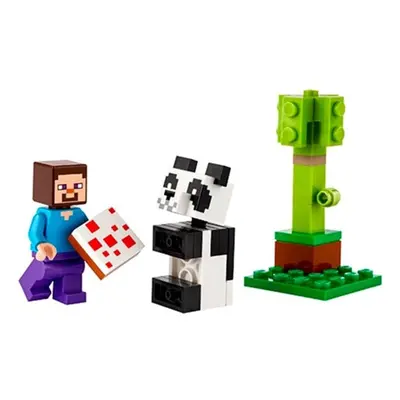 Lego Minecraft Steve e Baby Panda